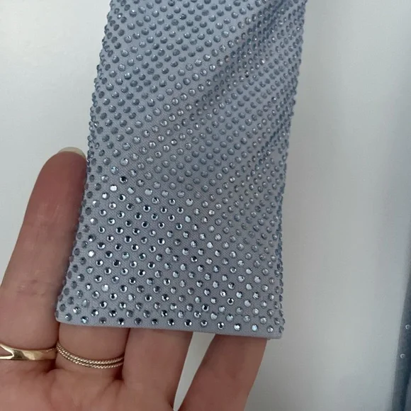 ❌SOLD❌ALEXANDRE VAUTHIER Draped Crystal Embellished Stretch Jersey Mini Dress - Picture 12 of 12